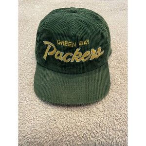 Vintage GREEN BAY PACKERS CORDUROY BASEBALL HAT CAP